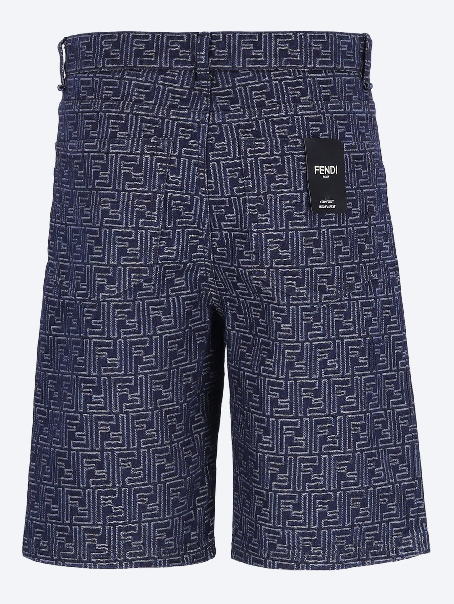 Blue Denim Ff Shorts Fendi – Гарантія оригінальності – детальний вид