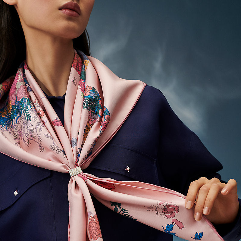 Bolduc Scarf 90 Ring Hermes – Гарантія оригінальності – вид ззаду
