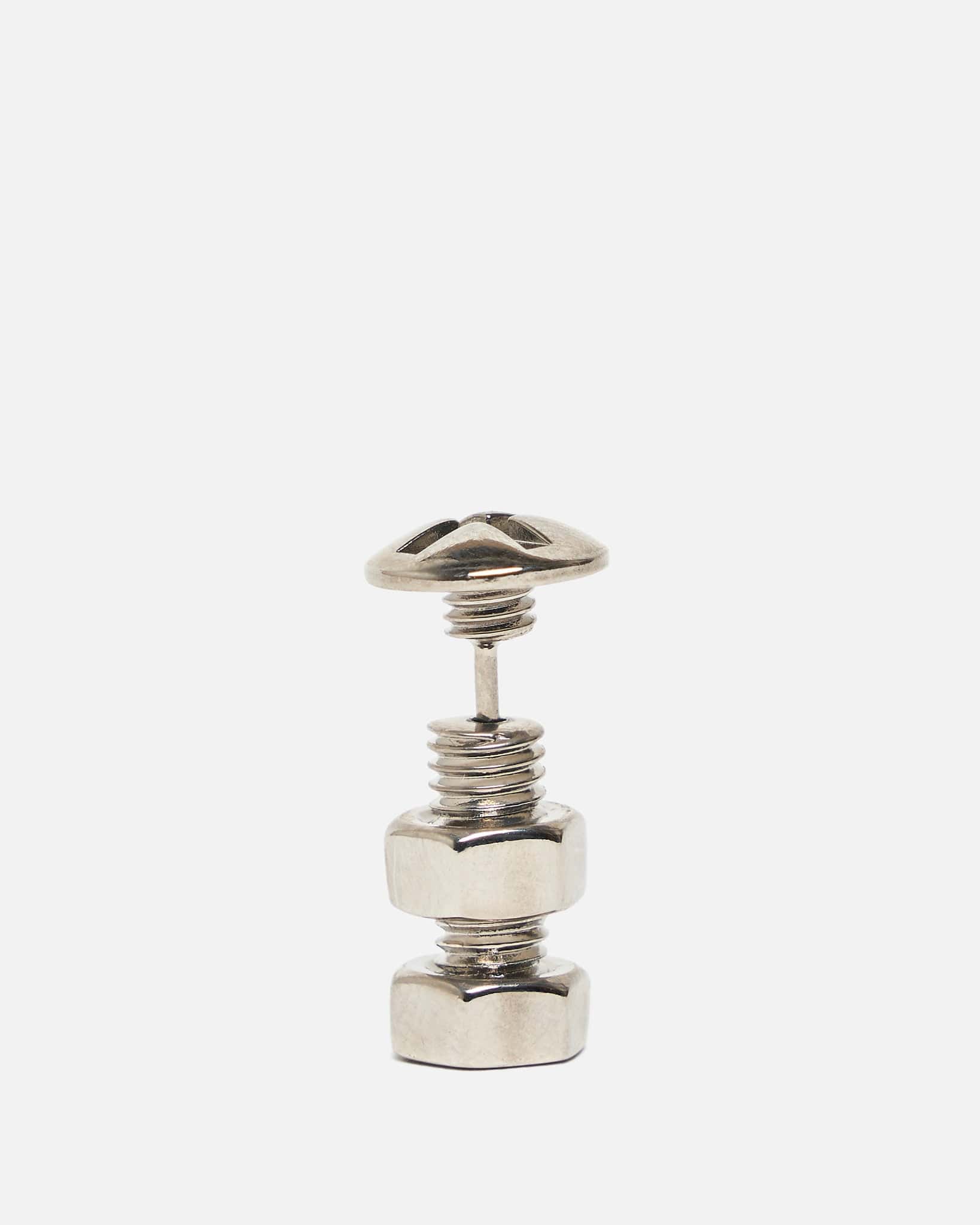 Оригінальна Bolt And Nut Screw Earring In Palladium Maison margiela – детальний вид
