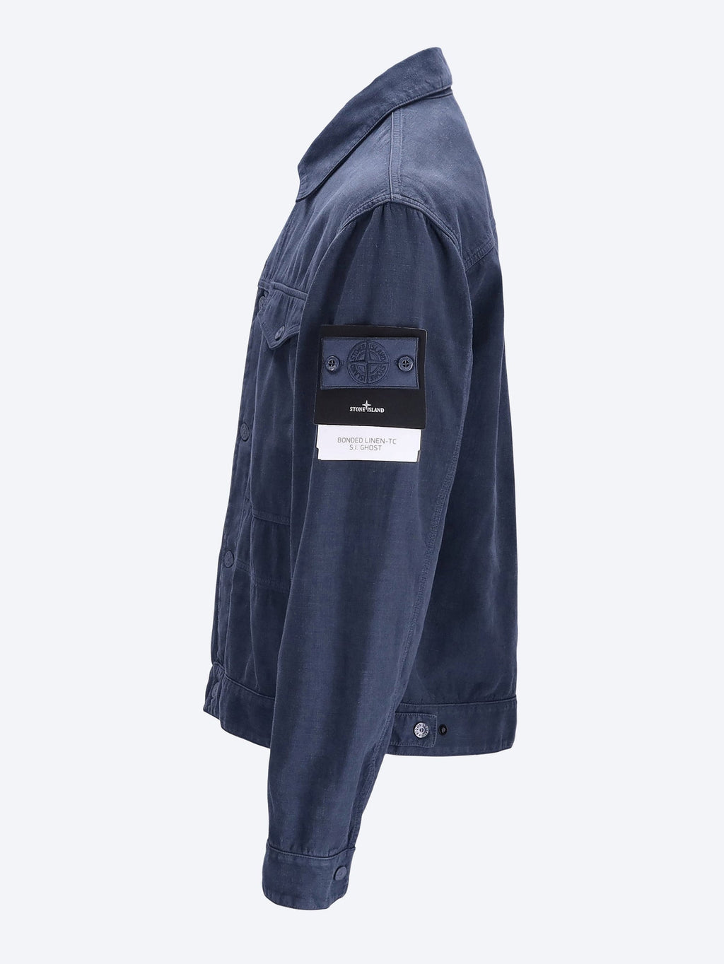 Bonded Linen-Tc Ghost Jacket Stone island оригінал – Купити в Україні – вид ззаду