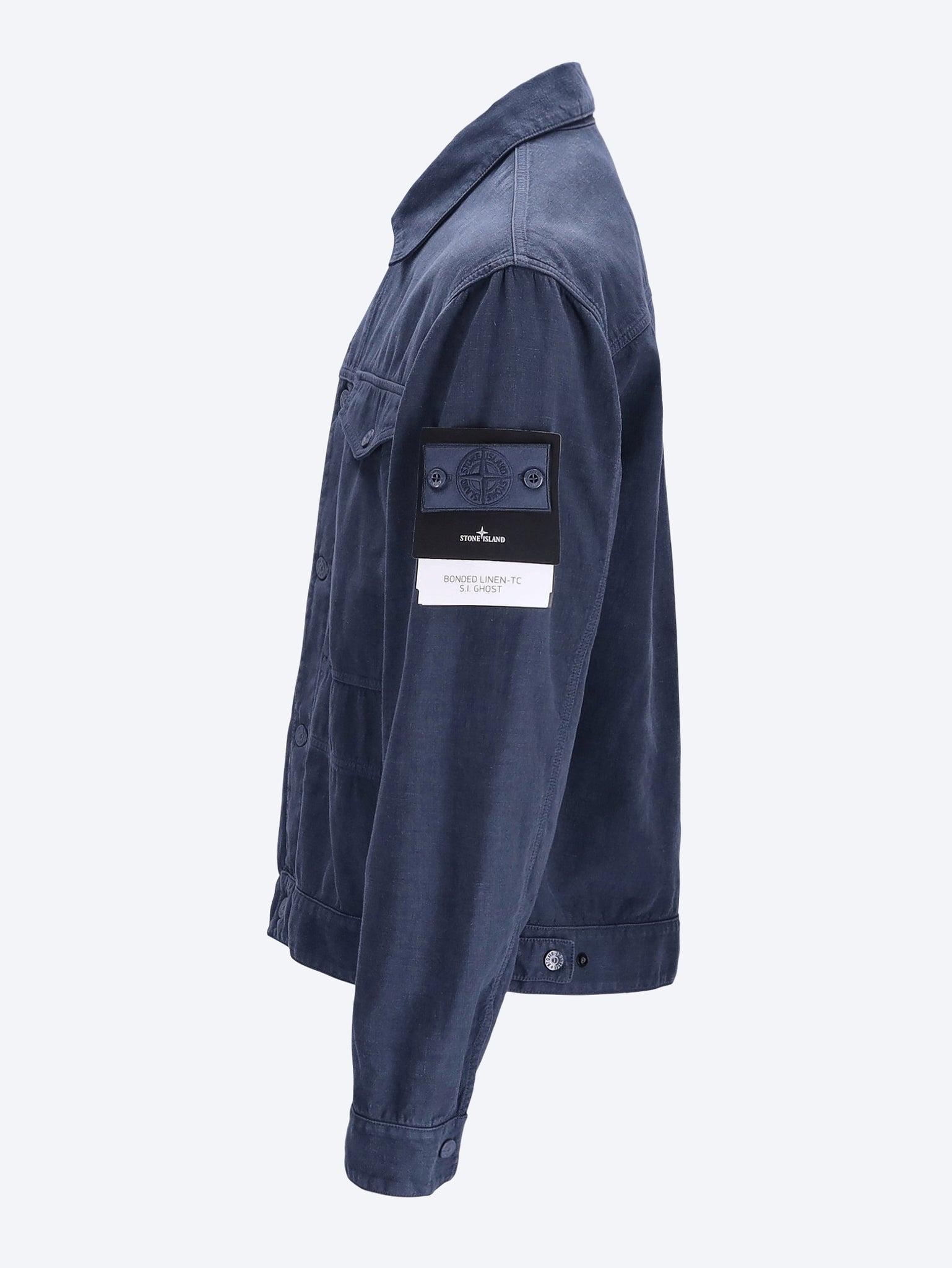 Bonded Linen-Tc Ghost Jacket Stone island оригінал – Купити в Україні – вид ззаду