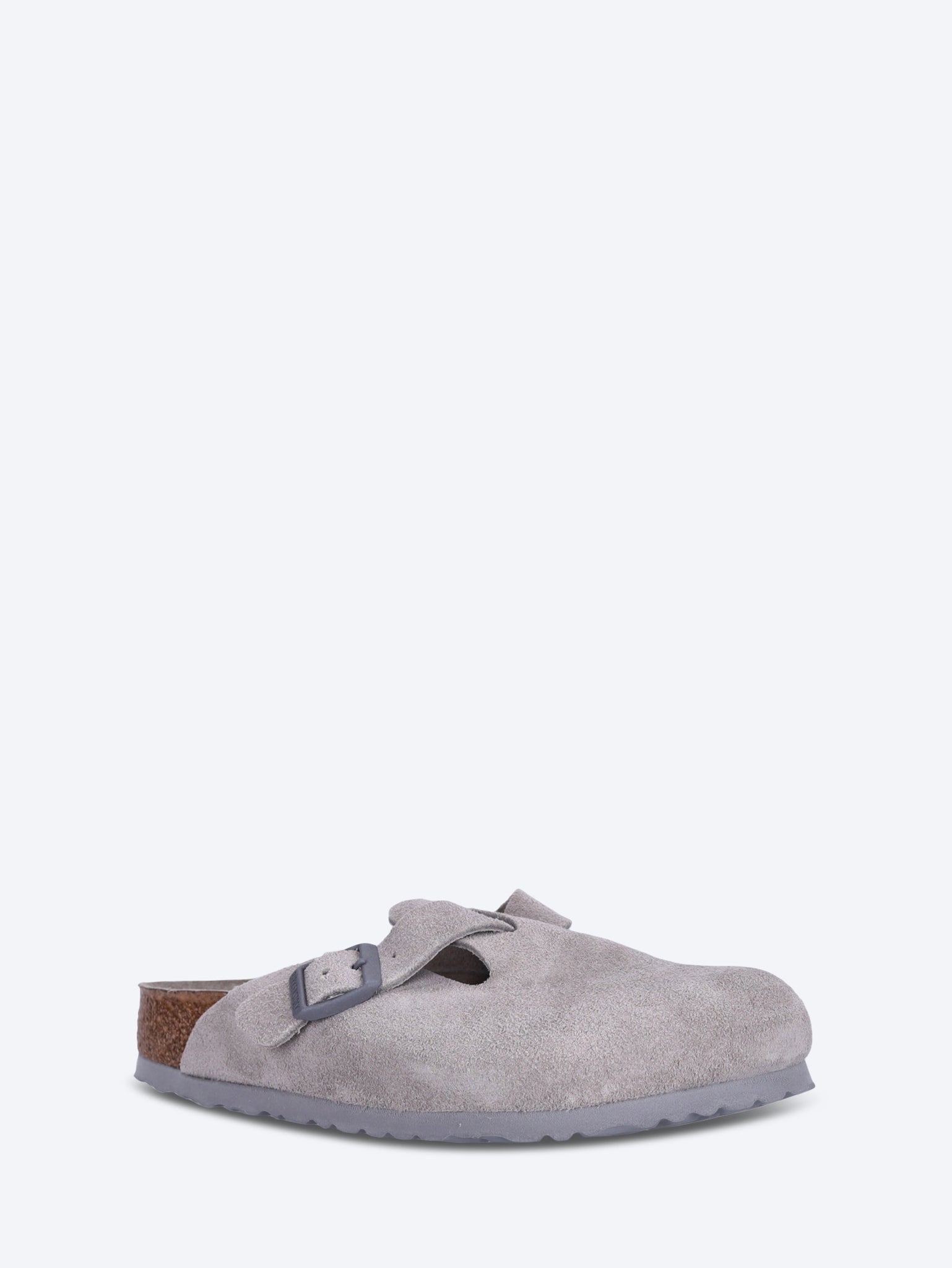 Оригінальна Boston Soft Footbed Suede Leather Unisex Slippers Birkenstock – вид ззаду - BIRKENSTOCK