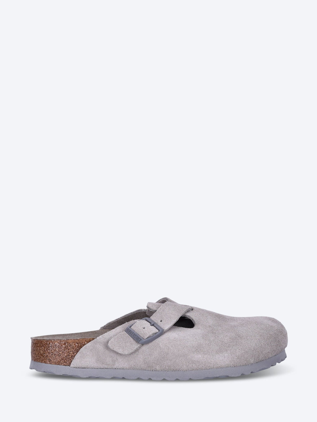 Оригінальна Boston Soft Footbed Suede Leather Unisex Slippers Birkenstock – боковий вид