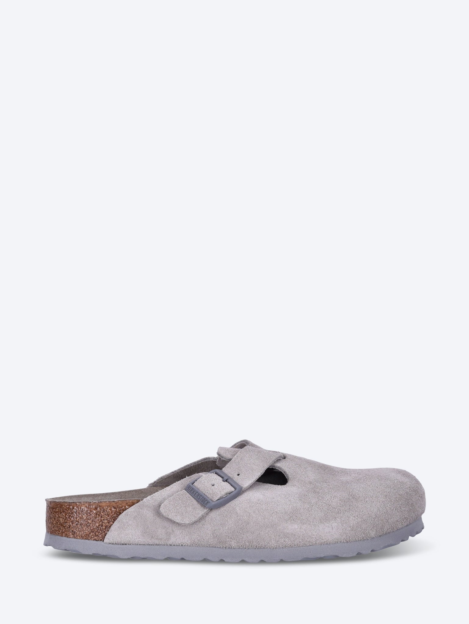 Оригінальна Boston Soft Footbed Suede Leather Unisex Slippers Birkenstock – боковий вид - BIRKENSTOCK
