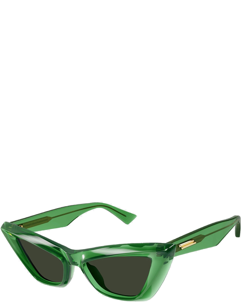 Acetate Cat Eye Frame Transparent Green Bottega veneta – Гарантія оригінальності