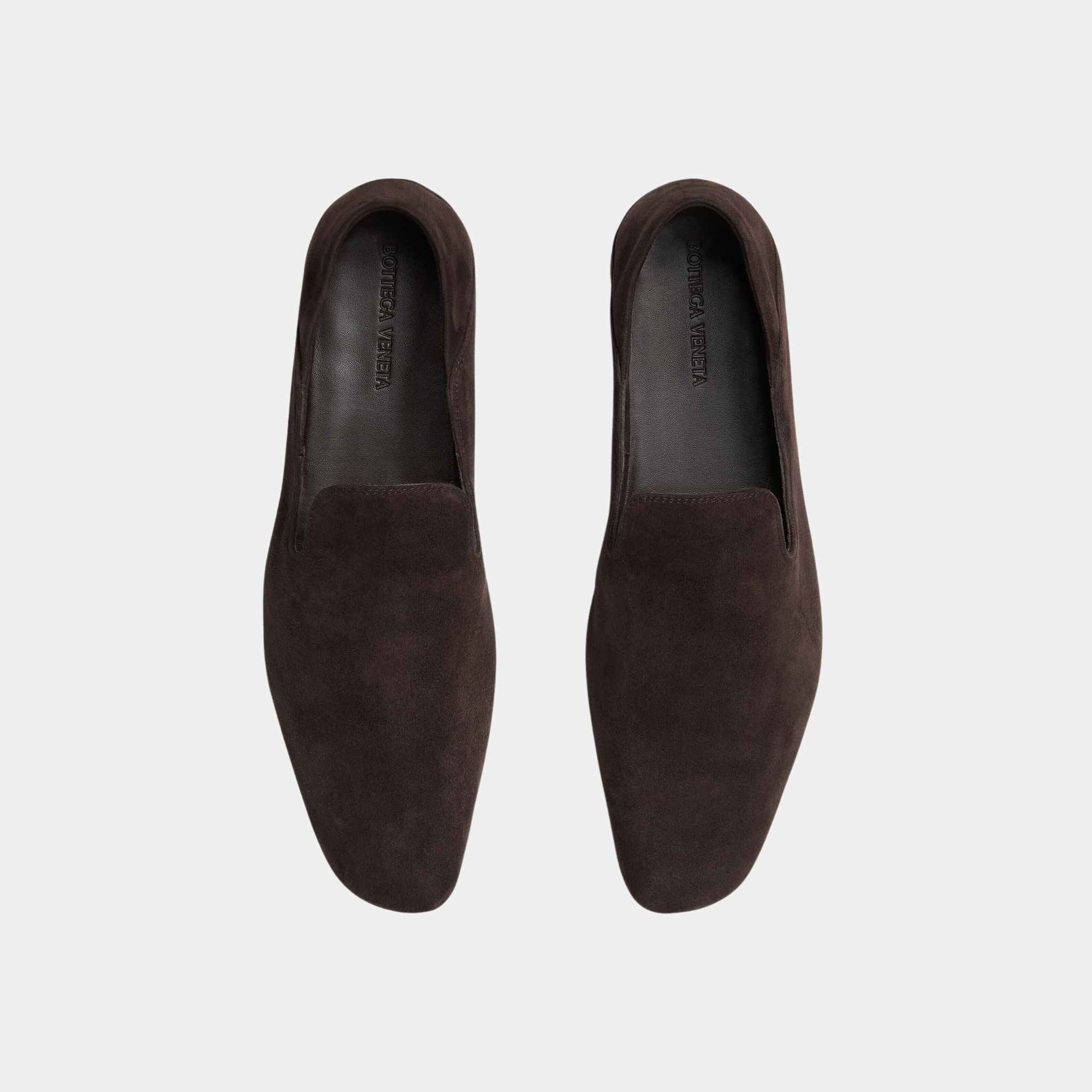 Оригінальна Adamo Supple Slipper Suede Foldable Backstay Bottega veneta – вид ззаду