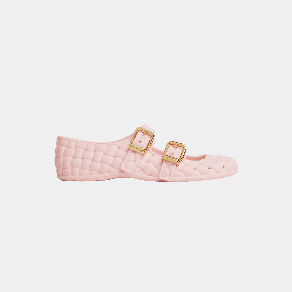 Оригінальна Amy Mary-Jane Ballerina Rubber With Inteccio Pattern Bottega veneta – збільшений вид