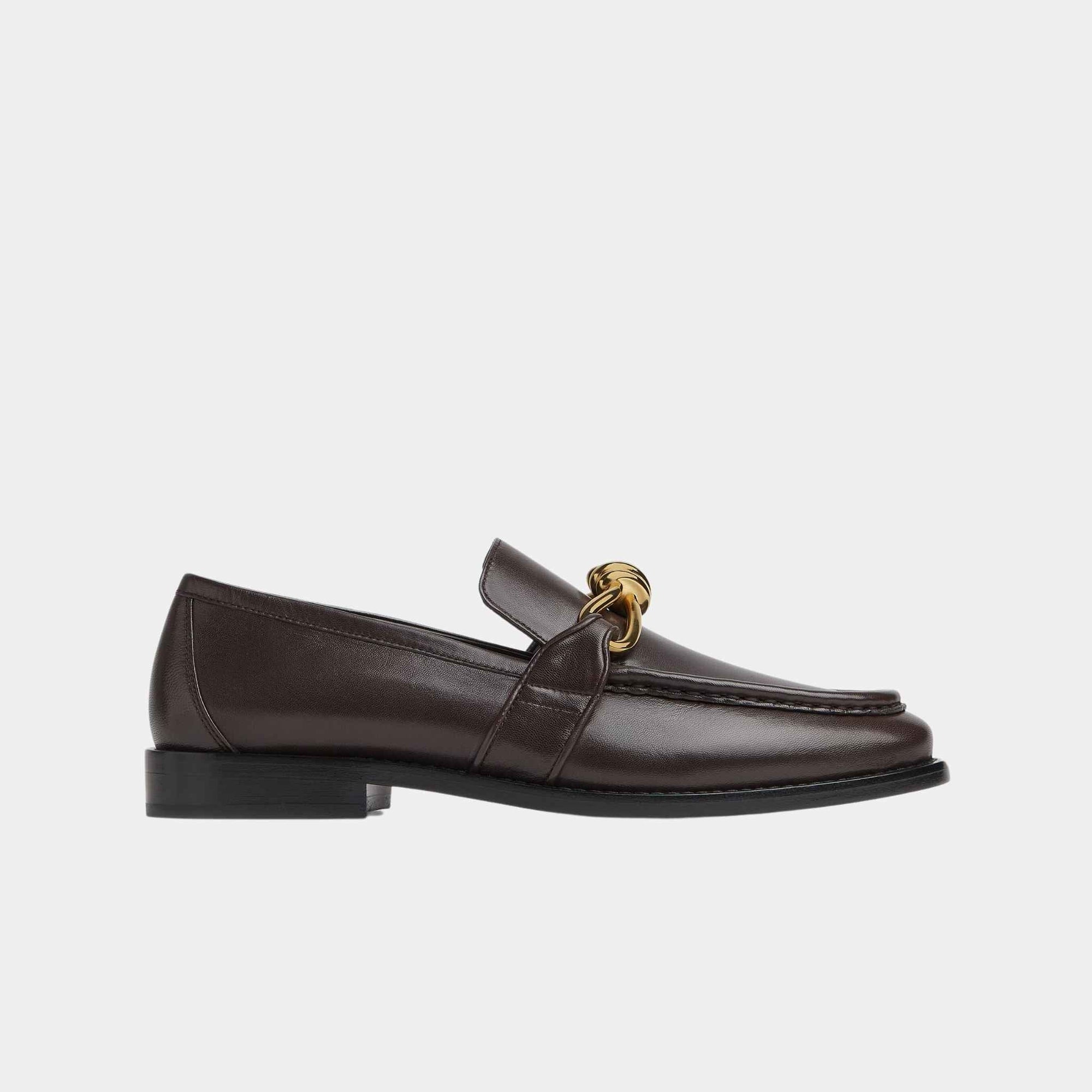 Astaire Loafer Soft Calfskin Metallic Knot Detail Bottega veneta – Гарантія оригінальності – збільшений вид