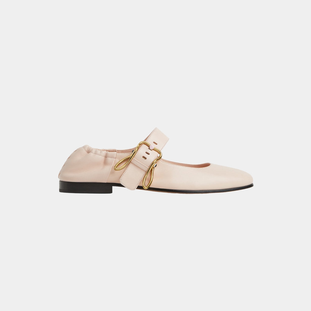 Astaire Mary-Jane Ballerina Rabbit Shaped Buckle Bottega veneta – Гарантія оригінальності – боковий вид