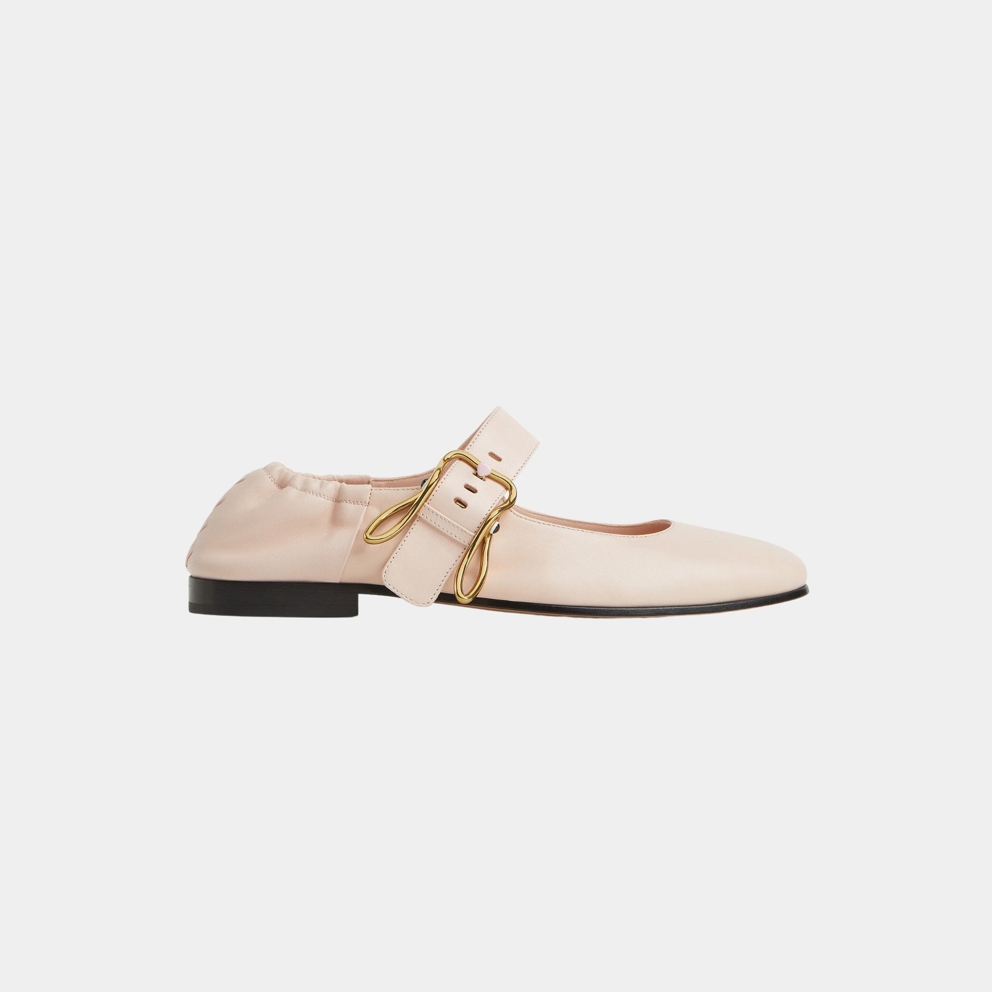 Astaire Mary-Jane Ballerina Rabbit Shaped Buckle Bottega veneta – Гарантія оригінальності – боковий вид
