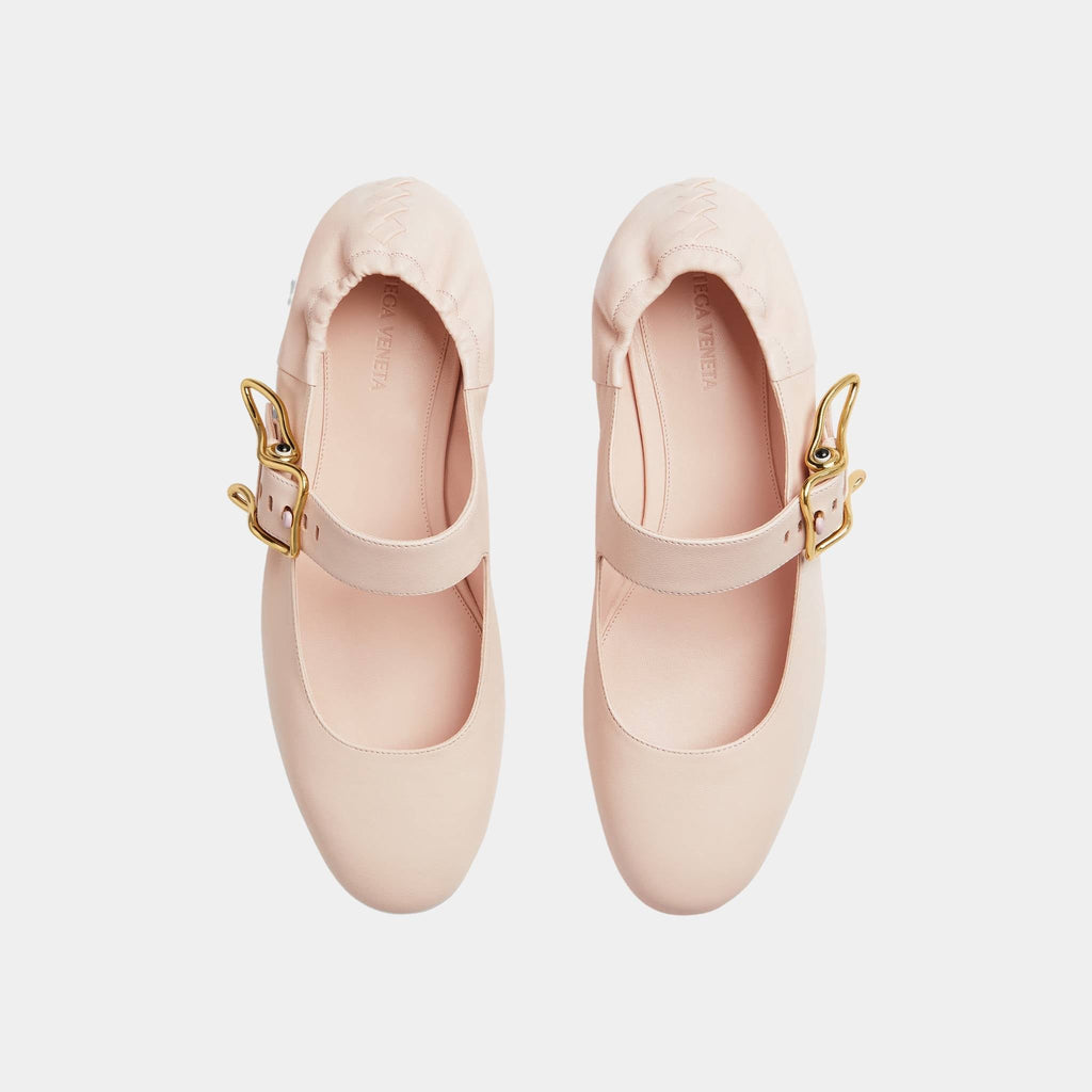 Astaire Mary-Jane Ballerina Rabbit Shaped Buckle Bottega veneta – Гарантія оригінальності – вид ззаду