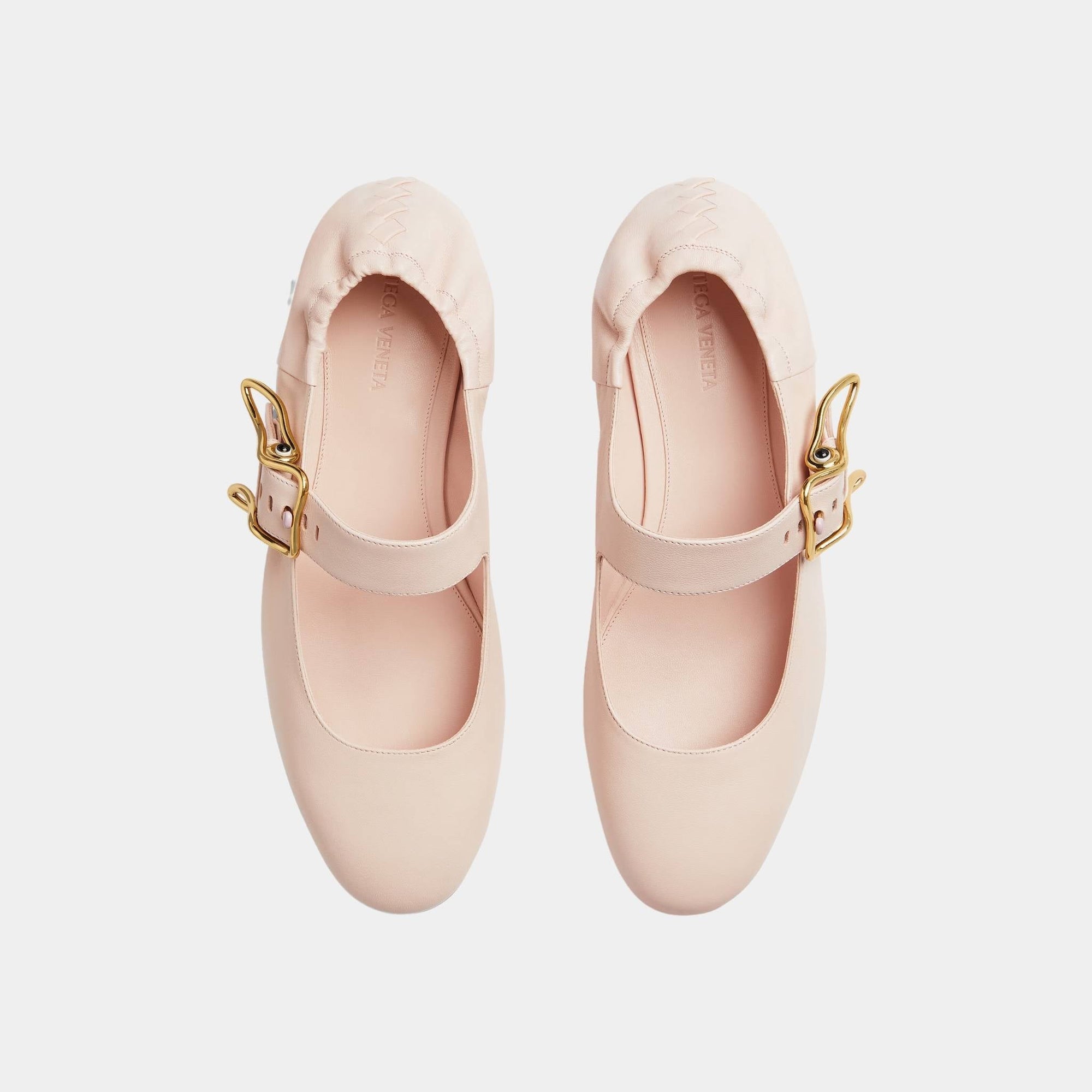Astaire Mary-Jane Ballerina Rabbit Shaped Buckle Bottega veneta – Гарантія оригінальності – вид ззаду