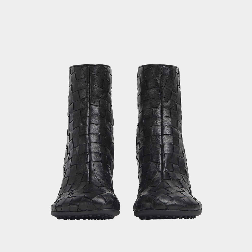 Atomic Ankle Boot Lambskin Intecciato Craftmanship Bottega veneta оригінал – Купити в Україні – вид ззаду