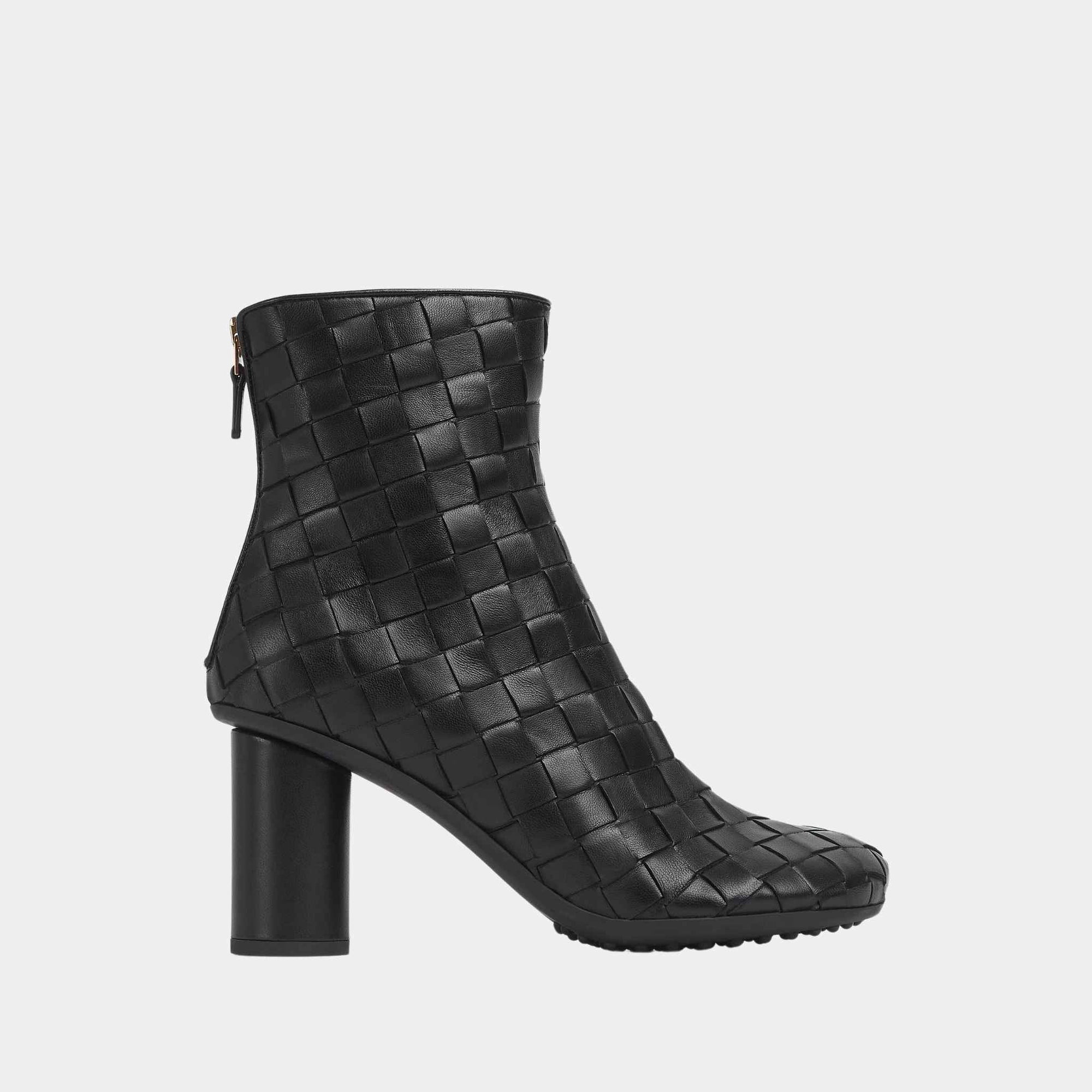 Atomic Ankle Boot Lambskin Intecciato Craftmanship Bottega veneta оригінал – Купити в Україні – боковий вид