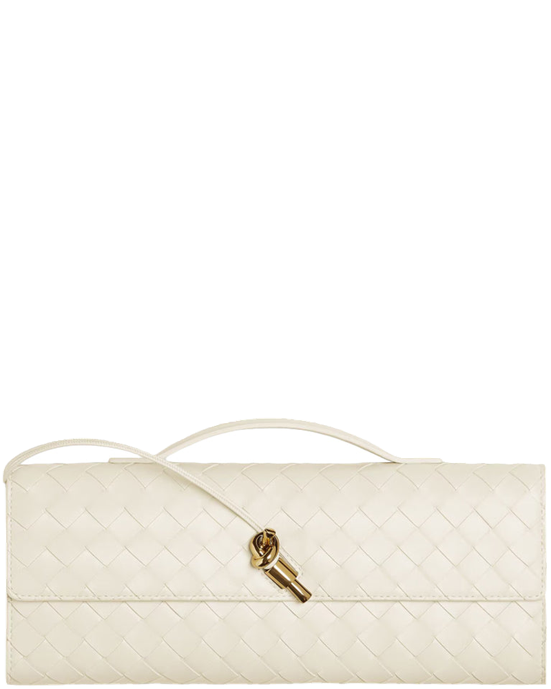 Andiamo Leather Clutch Bottega veneta – Гарантія оригінальності