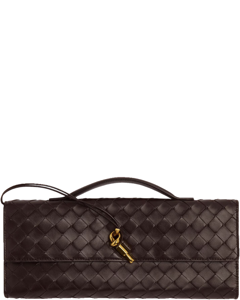 Andiamo Intrecciato Leather Clutch Bag Bottega veneta оригінал – Купити в Україні