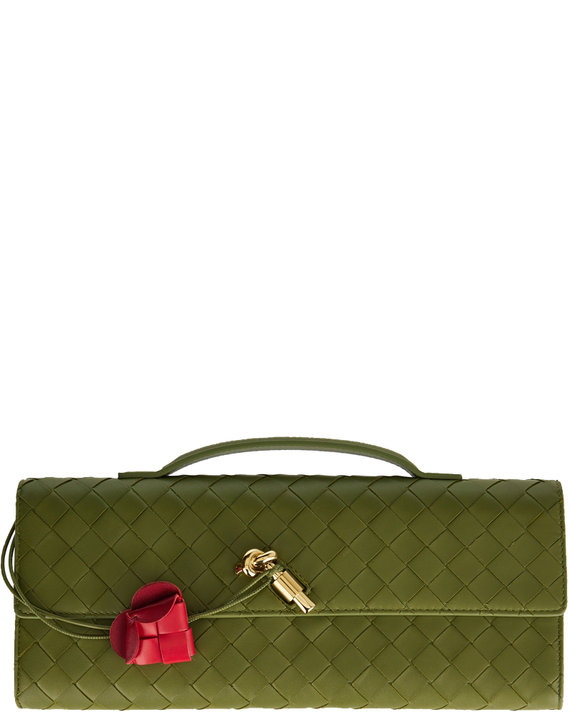 Оригінальна Andiamo Leather Clutch Bag Bottega veneta