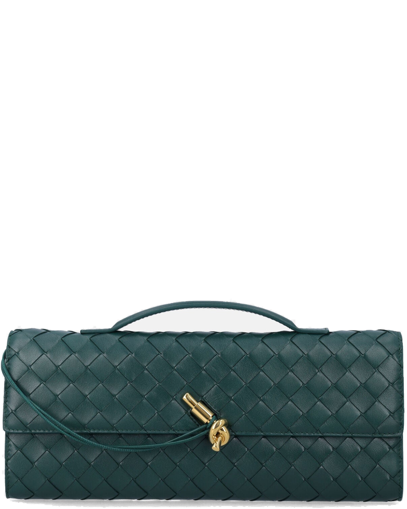 Andiamo Intrecciato Leather Clutch Bottega veneta – Гарантія оригінальності