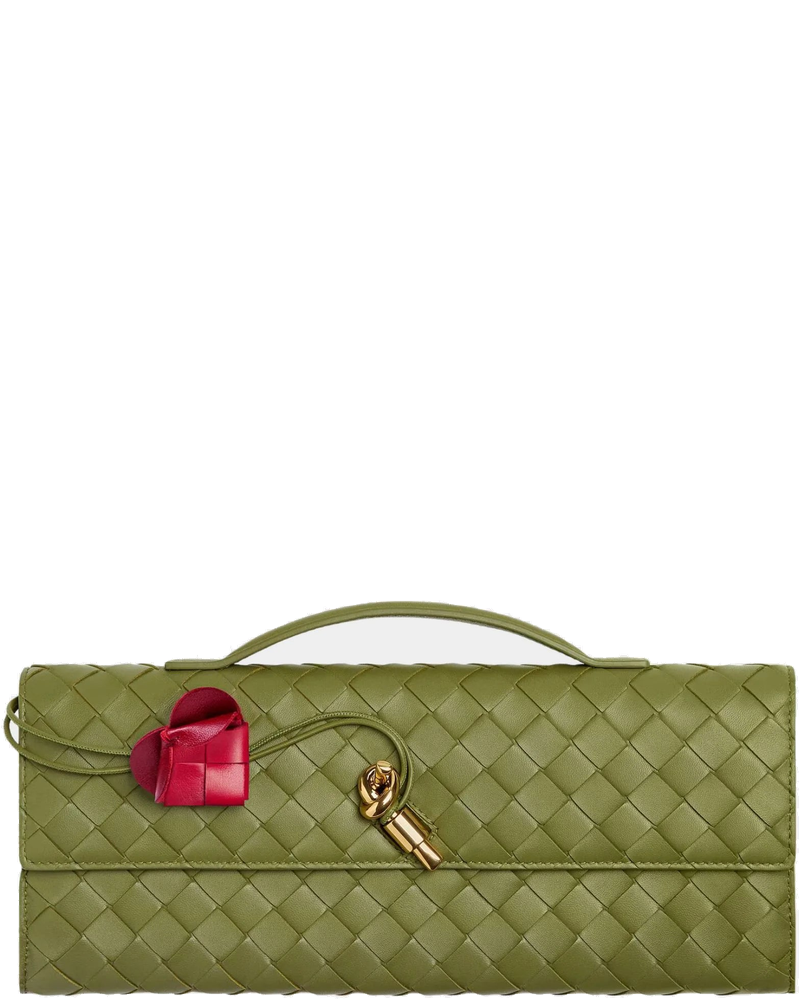 Оригінальна Andiamo Clutch Intrecciato Lambskin Leather Bottega veneta