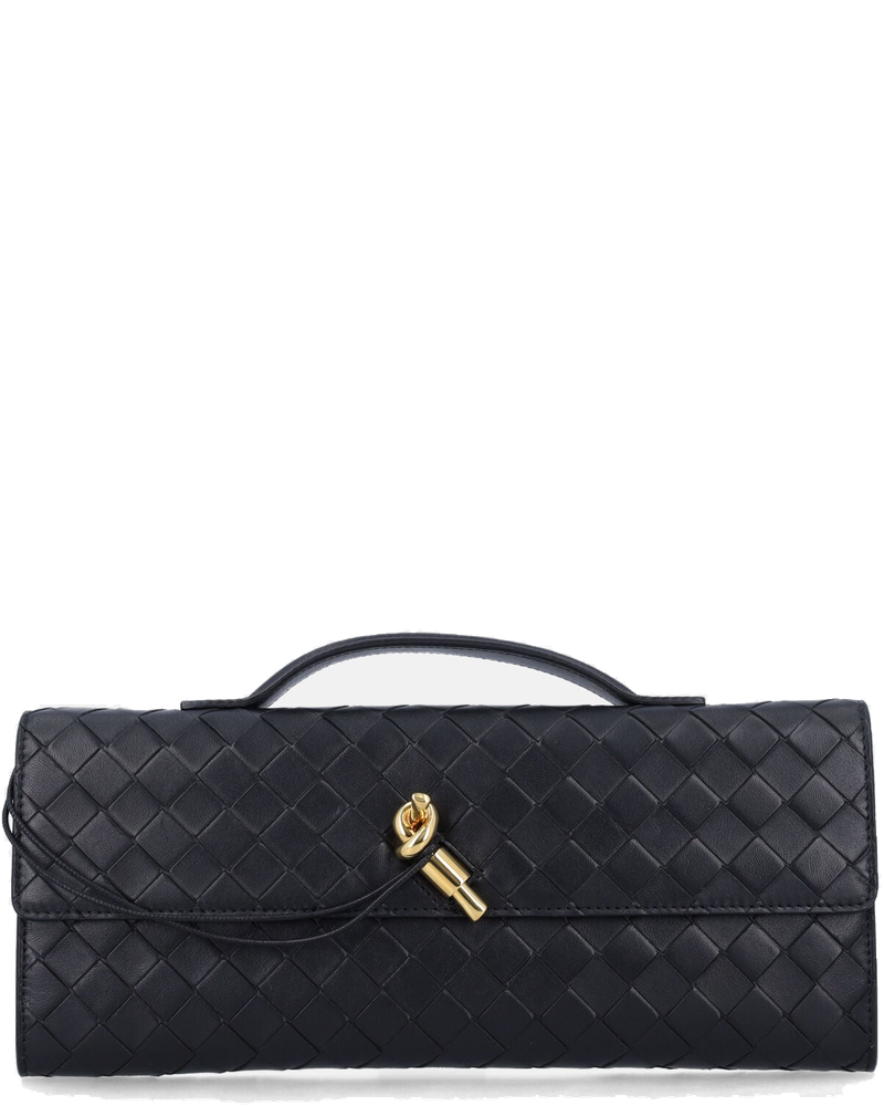 Andiamo Intrecciato Leather Clutch Bottega veneta – Гарантія оригінальності