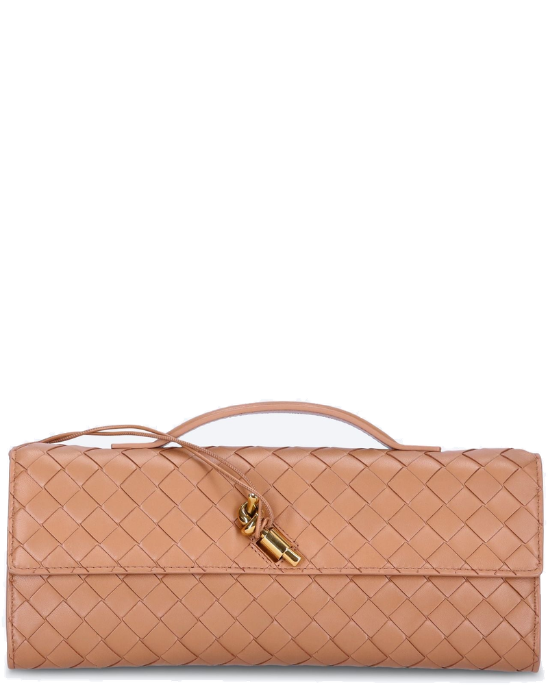 Andiamo Leather Clutch Bottega veneta – Гарантія оригінальності