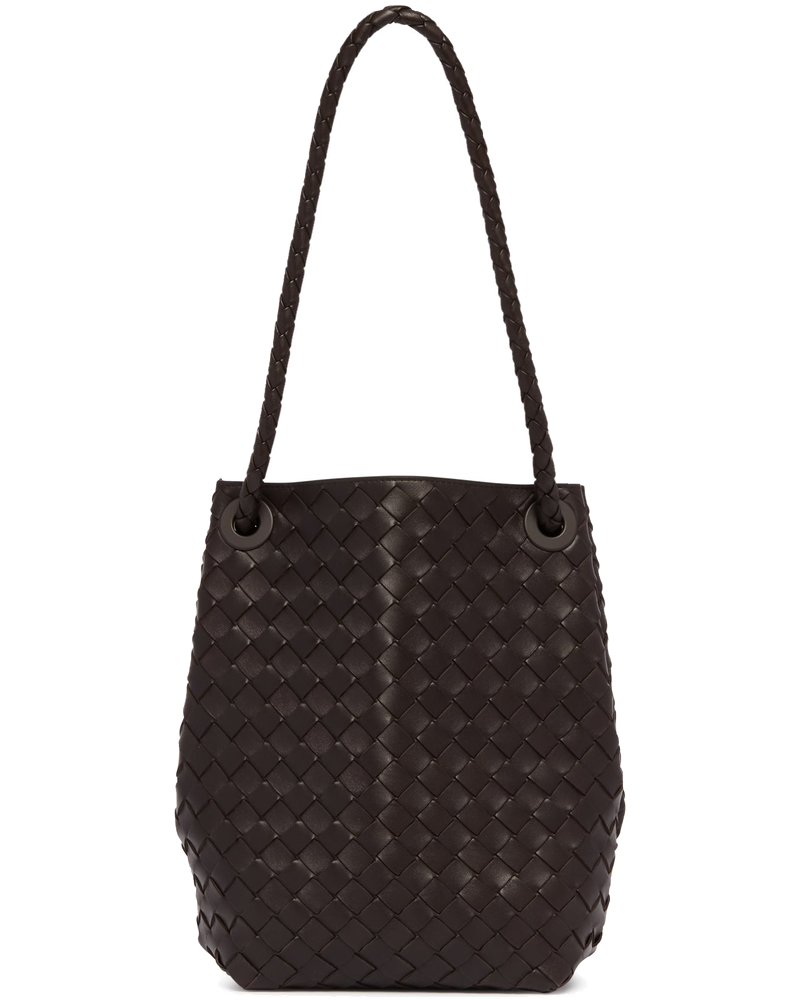 Brown Small Andiamo Bucket Bag Bottega veneta – Гарантія оригінальності