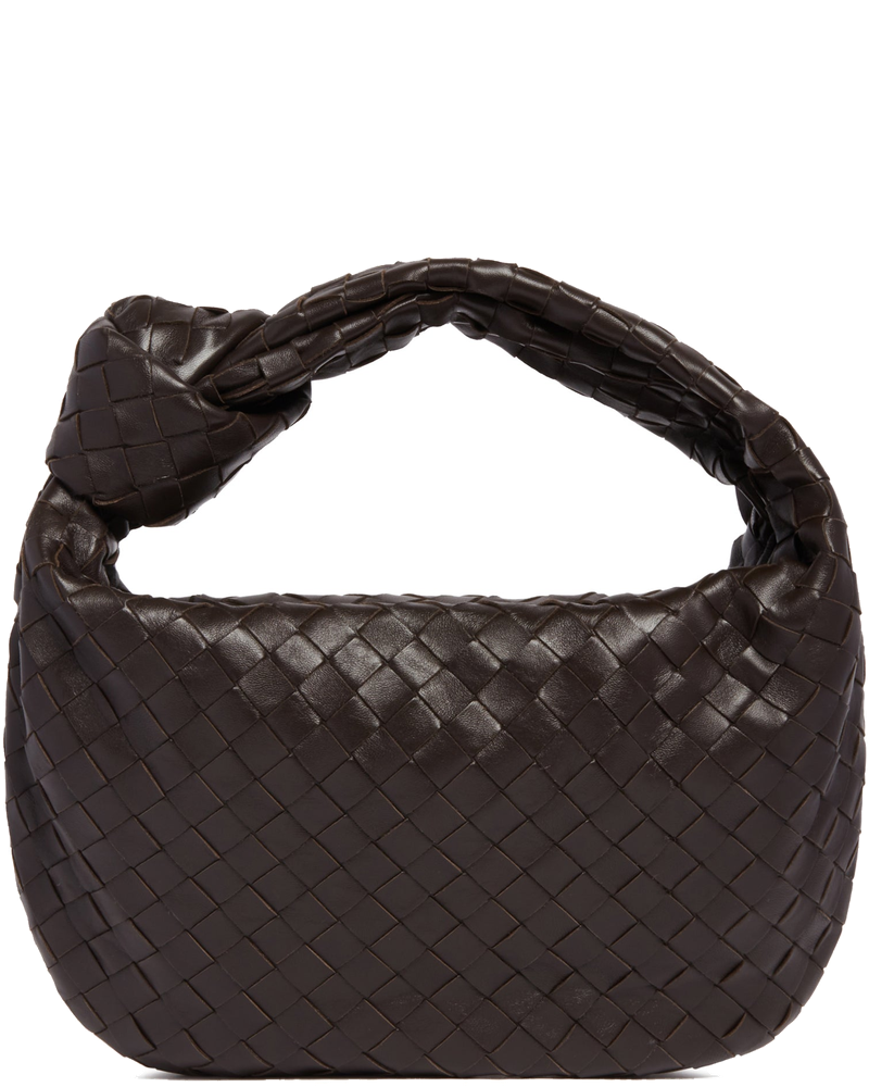 Оригінальна Brown Small Jodie Leather Bag Bottega veneta
