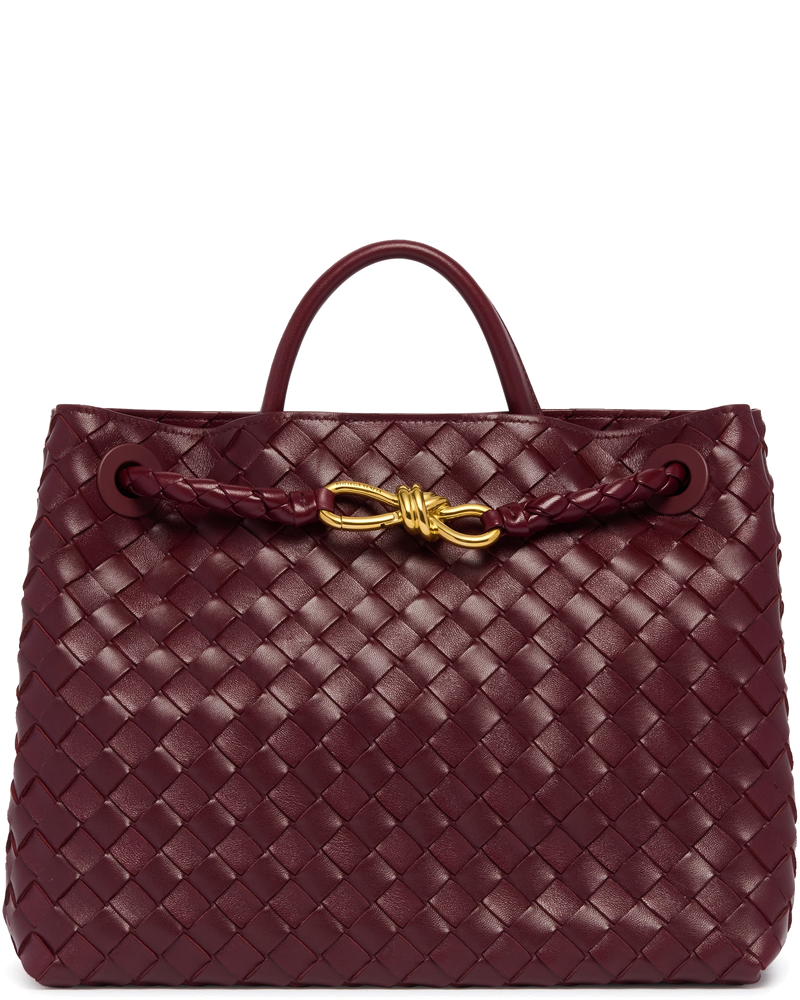 Burgundy Medium Andiamo Bag Bottega veneta оригінал – Купити в Україні