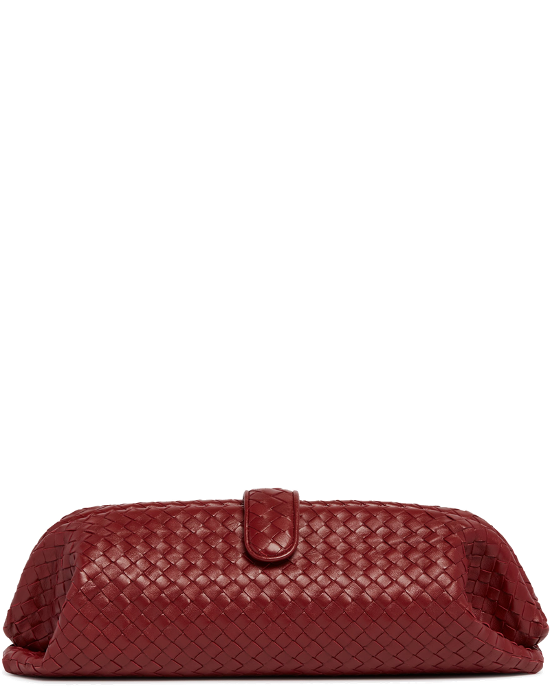 Burgundy Lauren 1979 Clutch Bottega veneta оригінал – Купити в Україні