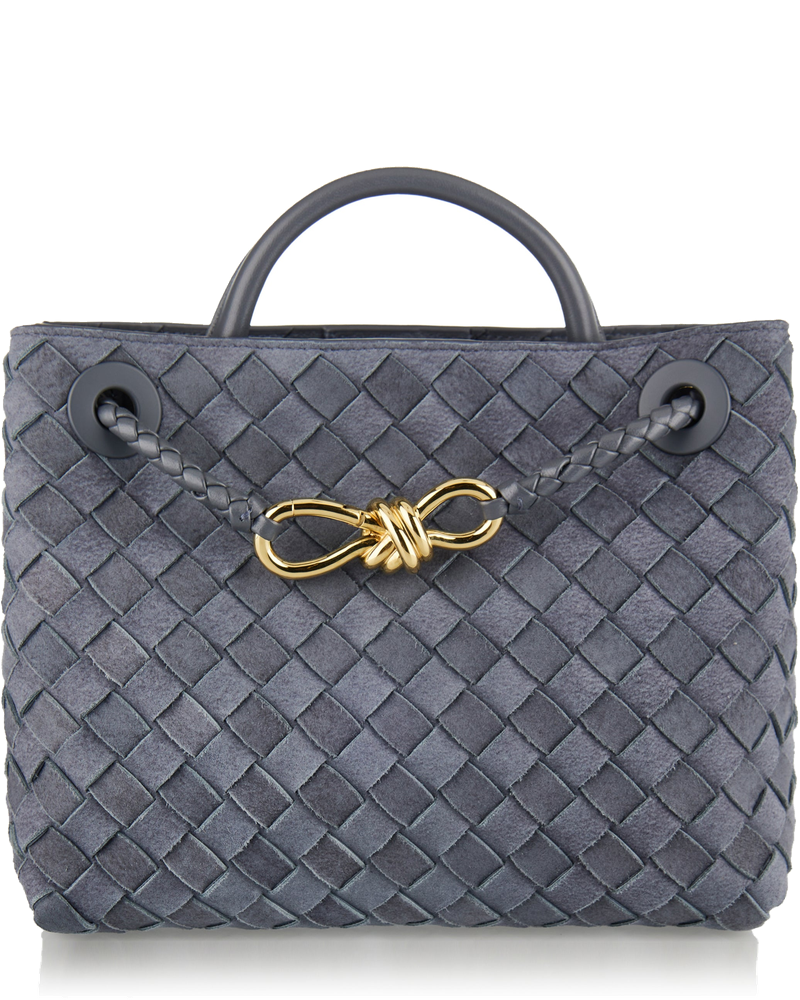 Andiamo Small Intrecciato Suede Tote Bag Bottega veneta оригінал – Купити в Україні