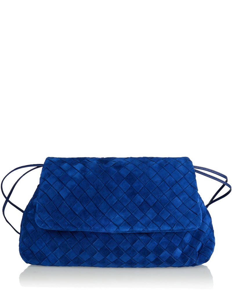Оригінальна Giorno Intrecciato Suede Dustbag Pouch Bottega veneta