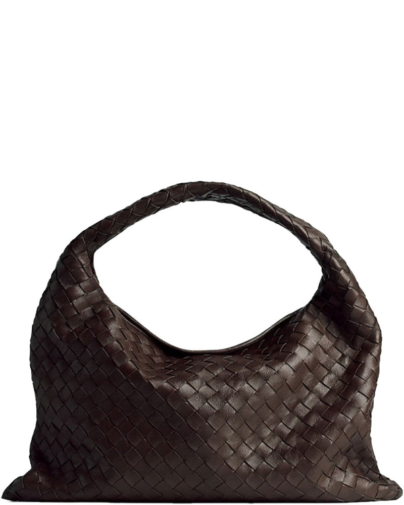 Оригінальна Hop Leather Shoulder Bag Bottega veneta
