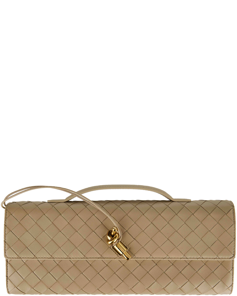 Andiamo Leather Clutch Bottega veneta – Гарантія оригінальності
