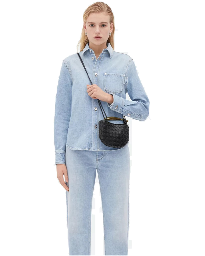 Оригінальна Mini Sardine Shoulder Bag Bottega veneta