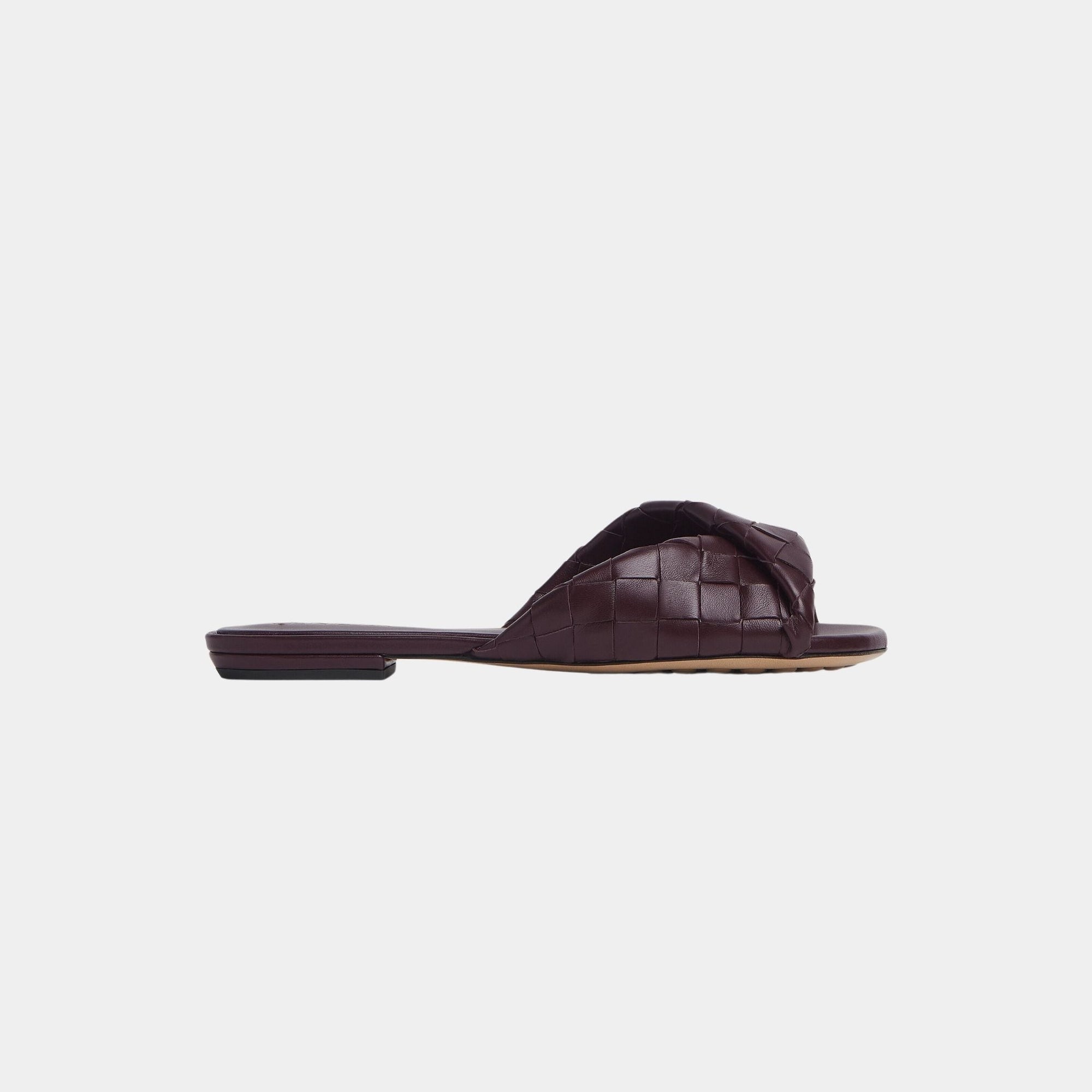 Blink Flat Mule Folded Detail In Intrecciato Leather Bottega veneta – Гарантія оригінальності – збільшений вид