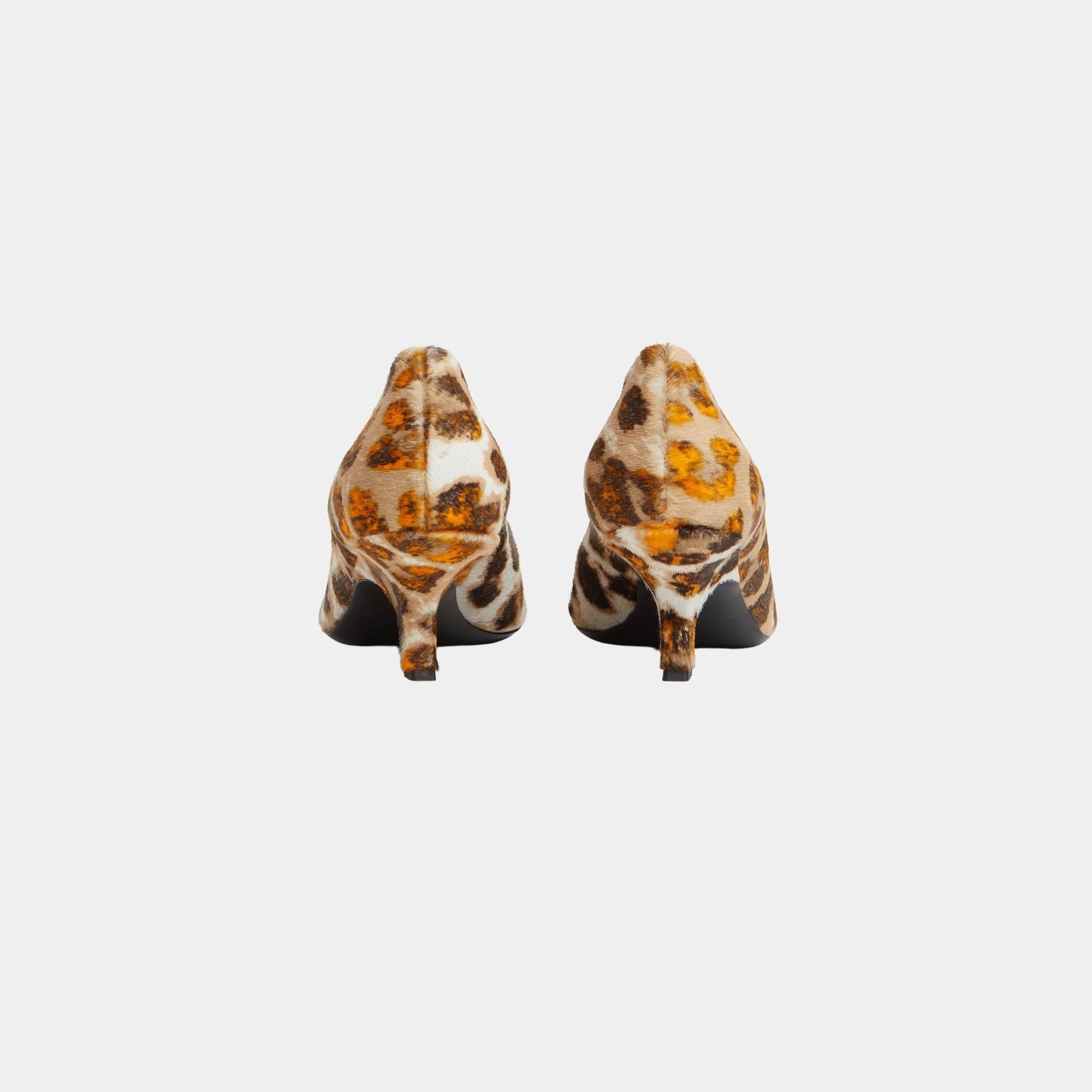 Оригінальна Boogie Kitten Heel Pump Calf Hair Jaguar Print Bottega veneta – детальний вид