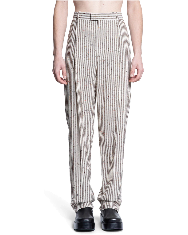 Оригінальна Subtle Stripe Wool Trousers Bottega veneta