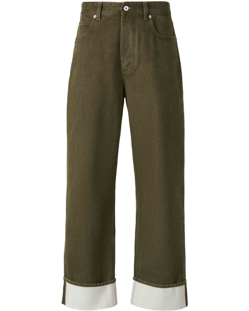 Оригінальна Straight Cotton Jeans Bottega veneta