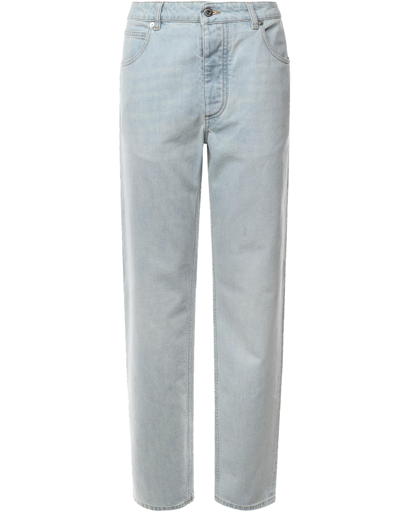 Оригінальна Jeans A Gamba Dritta In Denim Bottega veneta
