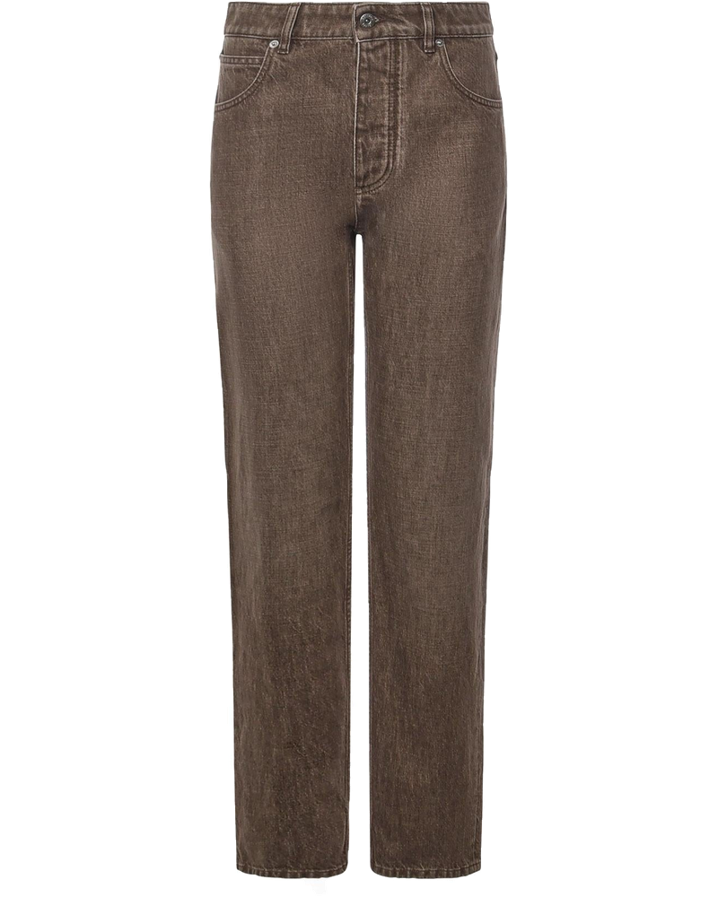 Оригінальна Jeans A Gamba Dritta In Denim Bottega veneta