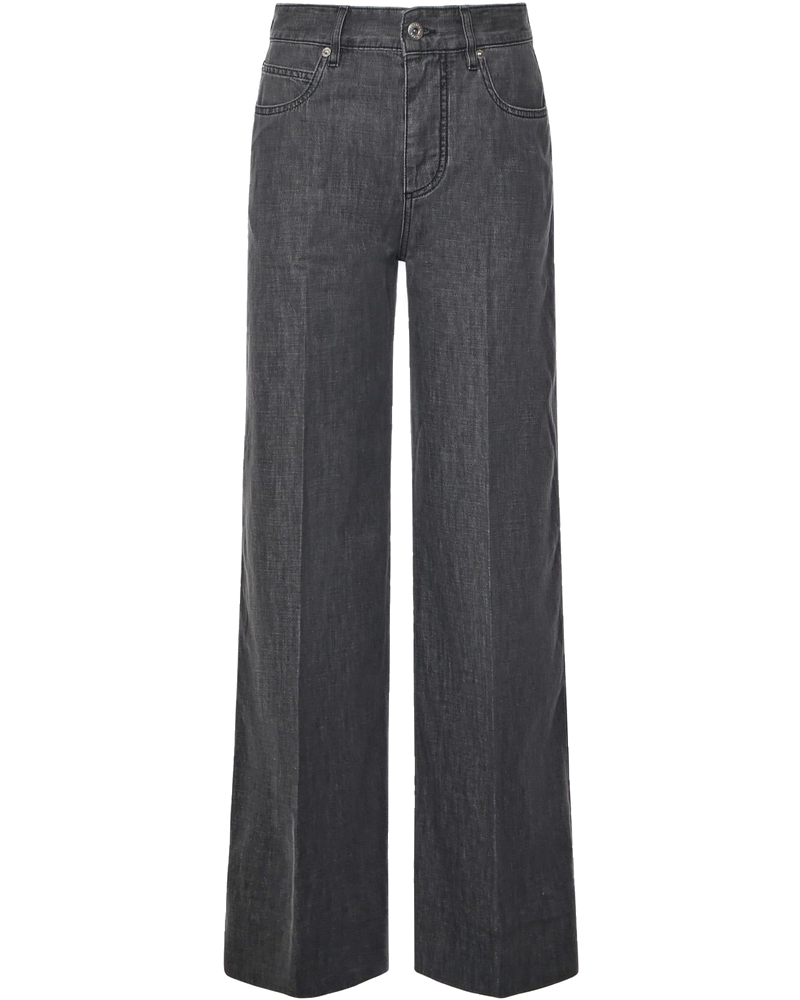 Jeans A Palazzo In Denim Bottega veneta – Гарантія оригінальності