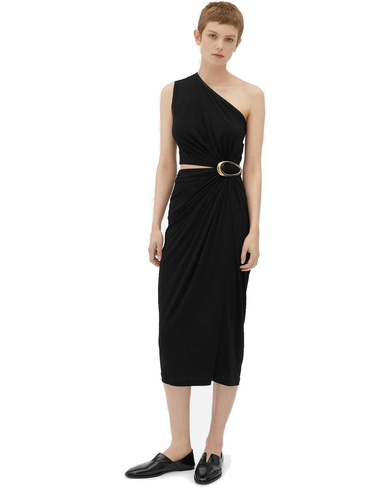 Оригінальна Viscose And Crepe MIDI Dress Bottega veneta