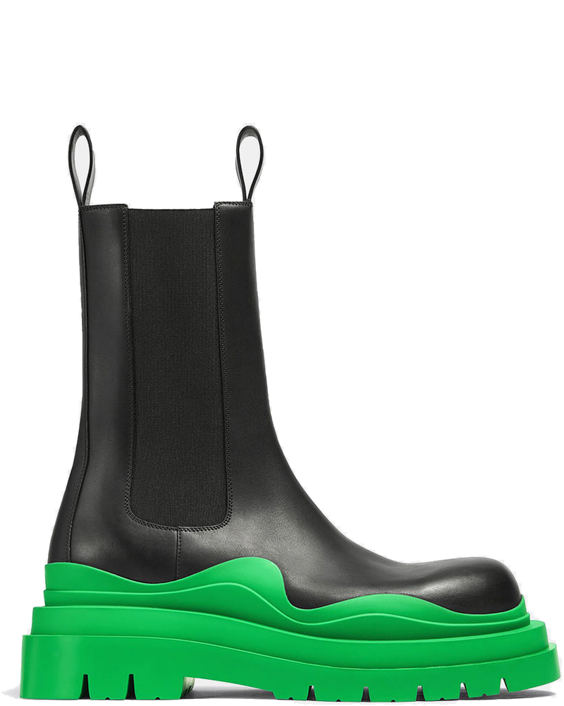 Оригінальна Black & Green Tire Chelsea Boots Bottega veneta