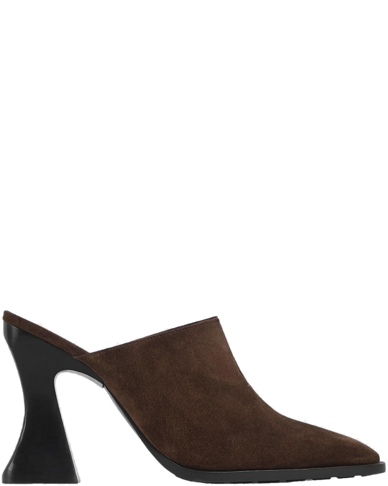 Cha-Cha Suede Mule Pump With Sculptural Heel Bottega veneta – Гарантія оригінальності