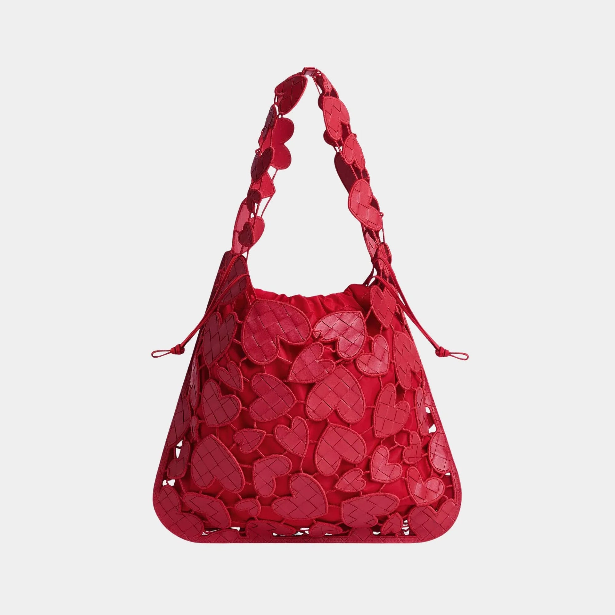 Heart Tote Intrecciato Calfskin Heart Bag Bottega veneta оригінал – Купити в Україні – боковий вид