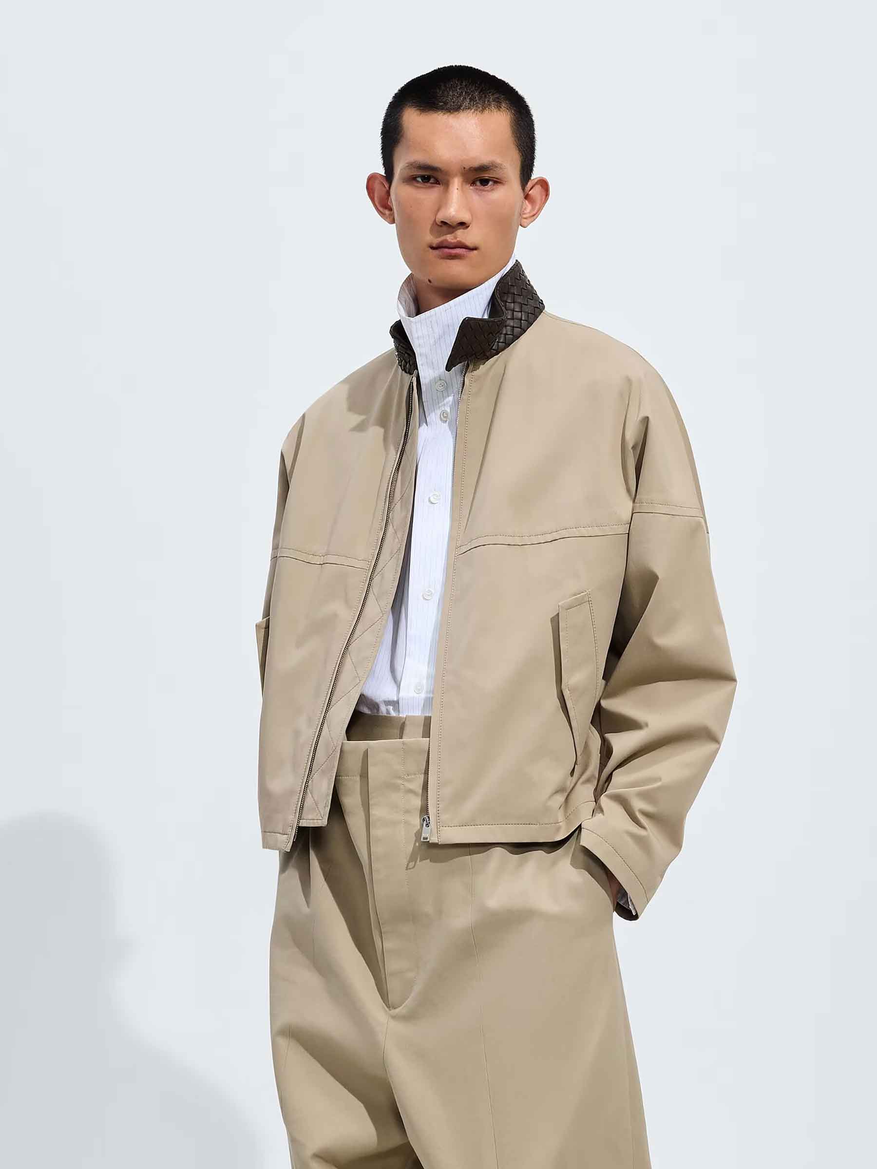 Casual Cotton Jacket Bottega veneta оригінал – Купити в Україні – вид ззаду