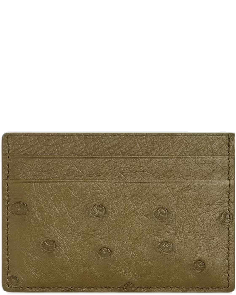 Ostrich Leather Credit Card Case Bottega veneta оригінал – Купити в Україні