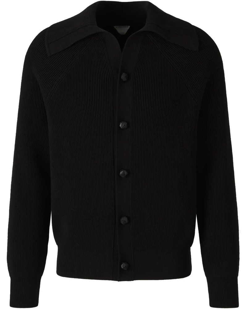 Cotton Ribbed Cardigan Bottega veneta оригінал – Купити в Україні