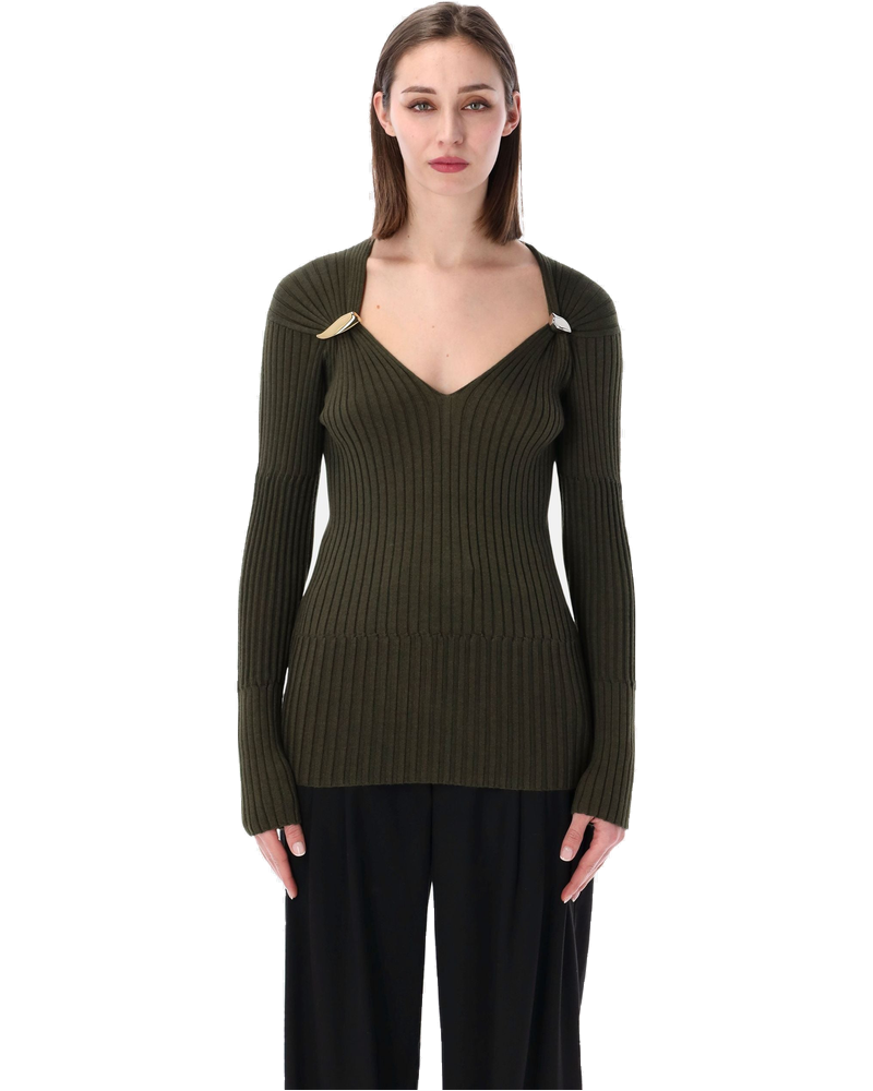 Cashmere And Silk Rib Sweater Bottega veneta оригінал – Купити в Україні
