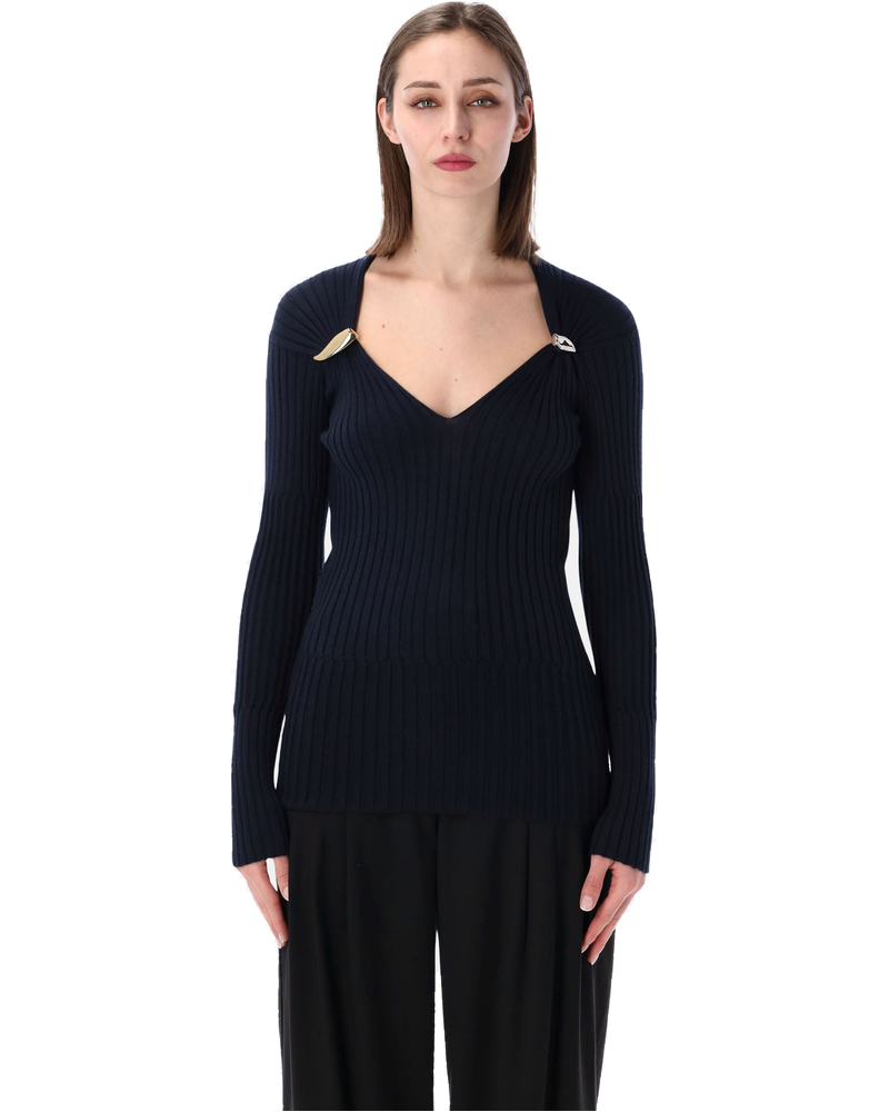 Cashmere And Silk Rib Sweater Bottega veneta оригінал – Купити в Україні
